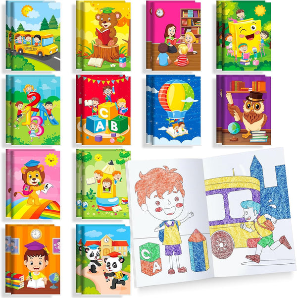 BenLouis 60 Pcs Preschool Kindergarten Mini Coloring Books Kids Graduation Party Favors