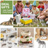 14PCS 3 4 5 6 7, Wolf Toy Animal Figurines, Realistic Plastic Zoo Safari Animal Toys for Toddlers Forest Wolf Animals