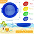 8 Pack (8.75x9.75in) OJYUDD Plastic Sand Sieves for Adults, Multi-Purpose Sand Sifting Pans for Beach, Gardening
