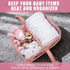HLWDFLZ Baby Diaper Caddy Organizer - Large diaper basket with Adjustable Shoulder Strap, Portable Car Travel Tote Bag