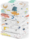 EMSAAG Muslin Baby Washcloths Pack of 7-Soft Sweat Cloths for Newborn,Absorbent Baby Bath