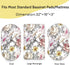 Set Floral Crib Sheet & Nursing Pillow Cover for Baby Girls - Soft Jersey Cotton