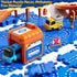 3-5 2-4 59PCS Set 2 Toddler Puzzle Race Cars Track Toys for Kids Age Years, Puzzles Car Track Includes Cars and Road