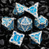 7 Pcs Metal Dice Set for D&D, Dungeons and Dragons RPG, DND Cthulhu Polyhedral Dice