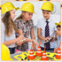 Hillban 36 Set 12 12 12 Pcs Construction Birthday Party Supplies Kids Construction Dress up Kit Including Hat, Tote Bag