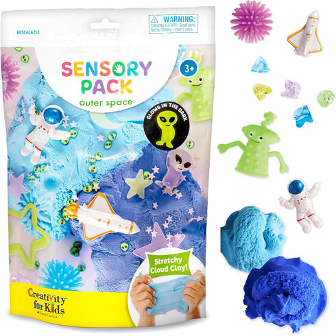 Creativity for Kids Sensory Pack: Outer Space - Toddler Activities & Sensory Bin Filler for Kids 3-4+