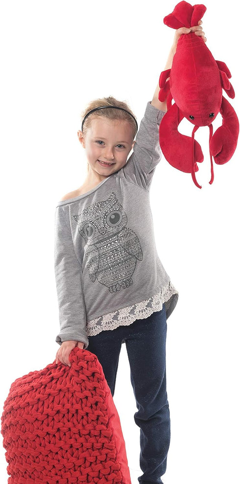 Mary Meyer Stuffed Animal Soft Toy, Lobbie Lobster, 17-Inches