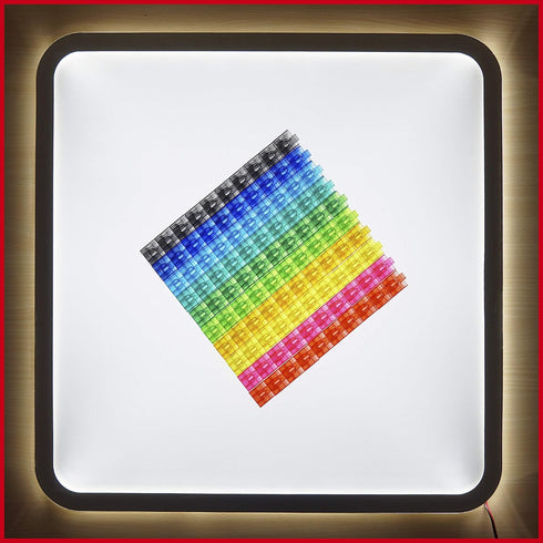 edxeducation Translucent Linking Cubes, Construction Toy for Early Math, Set of 100 Light Table Toy