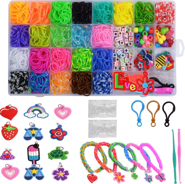 Yestrong 2000+ Rubber Band Bracelet Kit, Loom Bracelet Making Kit, Refill Loom Set for Bracelet Making