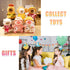 Capybara Plush Toy with 7 Pcs Clothes & Accessories, Cute Stuffed Animal with Outfits (white)