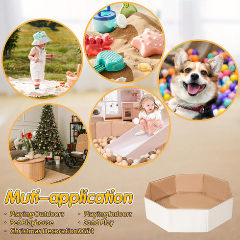 Foldable Ball Pits for Kids and Pets - Versatile Toddler Pool and Cat Ball Pit for Indoor and Outdoor Play