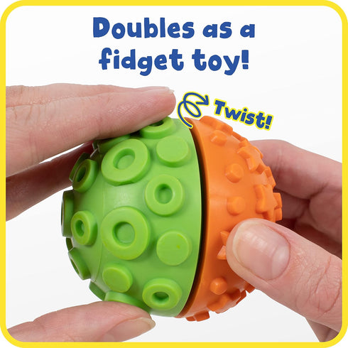 2 Set 4 2 Ready Learn Paint and Dough Texture Spheres - of - Ages + - Mix and Match Sensory Fidget Toys for Toddlers