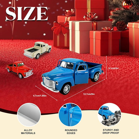 AGSIXZLAN 4Pcs 2 3 4 5 6 7 8 Girls,1:32 Truck Toy for Toddlers Year Old Boys Alloy Toddlers Car Toy Driveable,Car Door