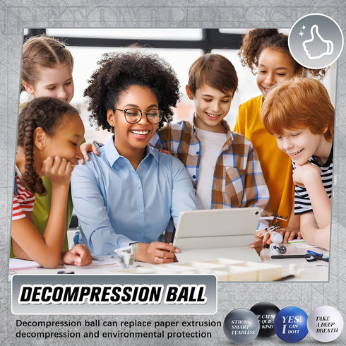 72 Jerify Pcs Bulk Stress Balls for Adults Motivational Quotes Stress Balls Colorful Foam Ball Hand Exercise Small