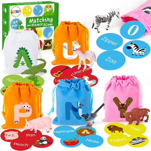 Alphabet Learning Toys for Toddlers, Word Work Small Group Set with 104