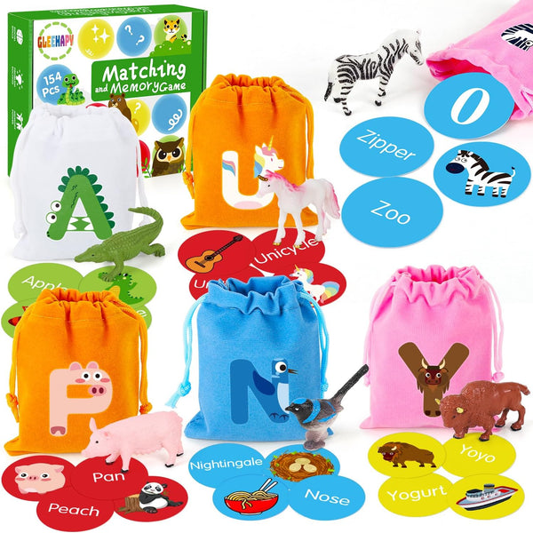 Alphabet Learning Toys for Toddlers, Word Work Small Group Set with 104