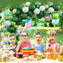 Balloon Garland Arch Kit Green, 107PCS Green White Balloon Arch Kit with Confetti Balloons for Birthday Decoration