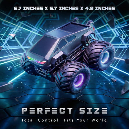 2.4GHz 1:20 4WD 8-12 360 6, 7, 8, 9, 10 BEZGAR Cyber Truck Toy - Remote Control Car for Boys with Colorful Lights