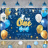 YHFNDIYS 1st Baby Boy Birthday Decorations, Baby First Birthday Decorations for Boy,Boys First Birthday Party Supplies