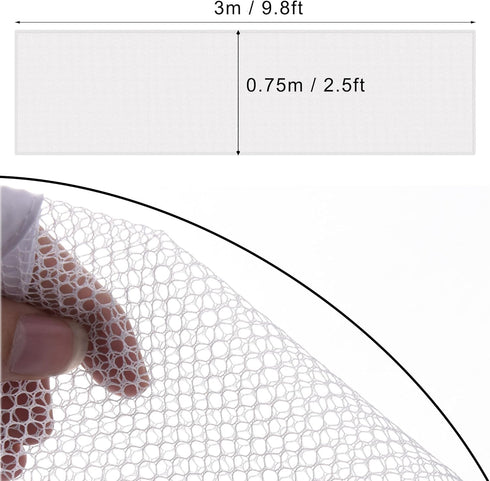 CM 3m Length Safety Rail Net, Stair Banister Net with Ropes for Stairs Fence Balcony