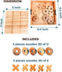 BSIRI Wooden Tic Tac Toe Game - Brain Teaser Puzzles for Adults, Classic Board Games
