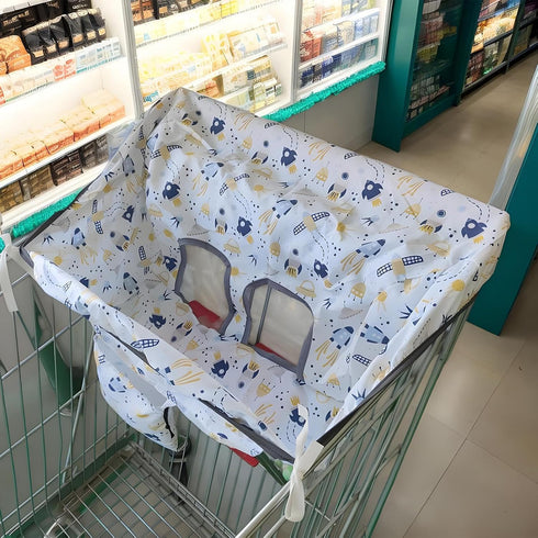 Generic Infant Seat Shield - Kids Trolley Cushion, Dining Booster Wrap | Padded Slip-On Carrier, Lightweight Travel