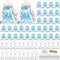 Sunnyray 150 Pcs Baby Shower Party Gift Bottles Games, 50 Mini Milk Bottles, 50 Thank You Tags
