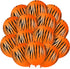 40 Tiger Balloons with Animal Print Stripes, Jungle Safari Theme for Zoo Party Supplies and Birthday Decoration