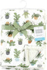 Hudson Baby Unisex Baby Plush Blanket with Furry Binding and Back, Plants, One Size by Hudson Baby