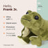 8" Bearington Frank Jr. Frog Plush Stuffed Animal - Soft Realistic Green Frog Plush Toy with Soft Fur for Kids - Toad