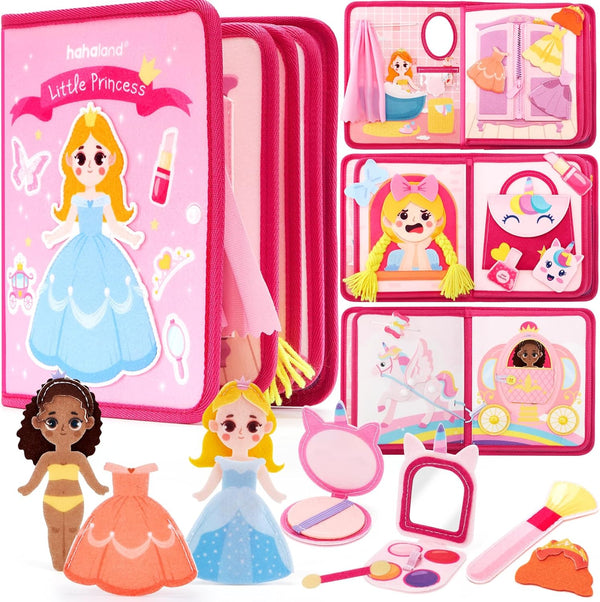 hahaland Toys Ages 3-5 Girls - Busy Board Princess Toy 3 Year