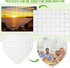 10 Sets Blank Sublimation Jigsaw Puzzle for Kids, Rectangle and Heart Shaped, DIY Custom Heat Transfer