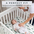 Pobi Baby Premium Fitted Crib Sheets, Stylish Woodland Pattern, Ultra-Soft Cotton Blend, Safe for Standard Crib