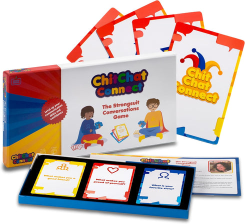 ChitChat Connect Conversation Cards Game - Engaging Starter Cards for Social Emotional Learning Activities