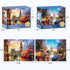 2 Pack Puzzles for Adults 1000 Pieces-Big Ben and Eiffel Tower Difficult Jigsaw Puzzles for Adults,Hard Jigsaw Puzzle Decorations DIY Leisure Game Toy Suitable Family Friends(27.5x20 inches)