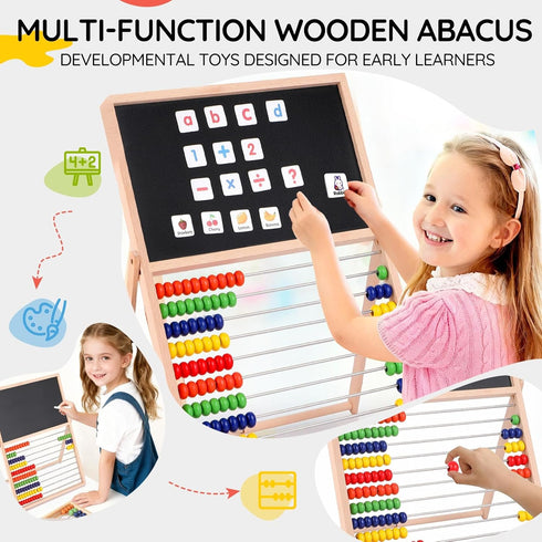 3 4 5 6 7 8+ Magnetic Letters And Numbers, Abacus For Kids Math, Fridge Magnets Easel For Kids, Alphabet Magnets