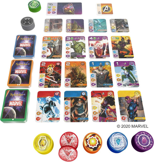 Marvel Splendor Board Game, Strategy Game for Kids and Adults, Fun Family Game Night, Ages 10+, 2-4 Players