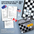 30 Checkers Board Game with Checkers Pieces - Classic Board Game for Kids and Adults