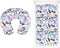 Purple Floral Nursing Pillow Cover, Nursing Pillowcase Set for Baby boy or