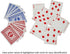 DNB SPORTS 12 6 6 DNB Deck Canasta Cards - Decks Blue and Decks Red Playing Cards with Point Values - Includes Canasta