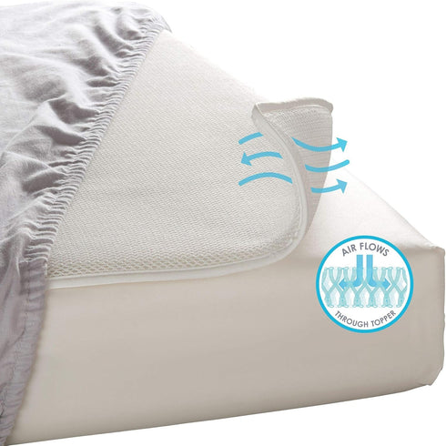 L.A. Baby Miracle Crib Mattress Topper - Breathable and Comfortable Design
