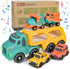 Car Carrier Toy Truck Light&Sound, Truck & Car Toys for Toddlers 1-3,2-4,3-5