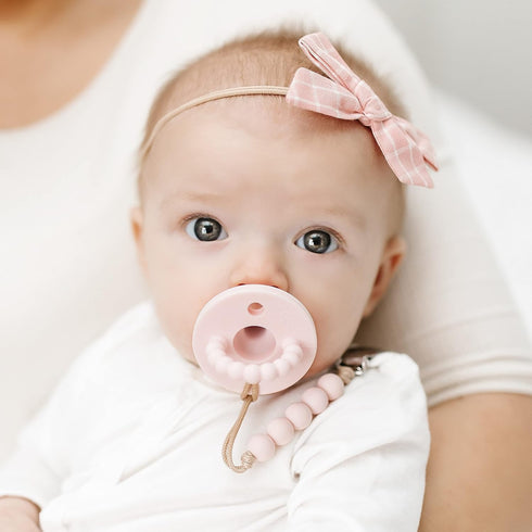 1, Ryan & Rose Cutie PAT Pacifier Teether (Stage Pink)