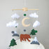 Goukurlsma Woodland Mobile for Crib Bear Baby Mobile for Crib Woodland Crib Mobile for Boys Girls Forest Baby Nursery
