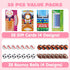 28 JOYIN pcs Fun Valentine Sports Game Card and Erasers for Kids Party Favor, Classroom Exchange Prizes, Valentines Day