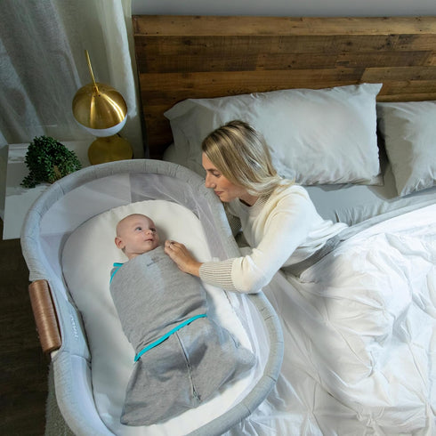 3-Way 1.5, 0-3 6-12 HALO Baby Sleepsack Swaddle Wearable Blanket, Adjustable Infant Sleepsack, TOG Ideal Temp, Heather