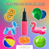 Hand Pump Balloon Inflator & Kit - 2 Hand Air Pumps for Balloons & Garland, Tie Tool, String & Tape for Birthday Party