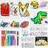 Liktoy Magic Foam Texture Painting Kit - 78pcs Arts and Crafts for Kids,