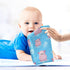 Burbuja 12x12 3 Pack Cartoon Hippos Baby Washcloths - Muslin Cotton Soft Absorbent Baby Towel for Newborn Baby