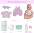18Inch 3+ Milidool Lifelike Reborn Baby Dolls Realistic Baby Girl Dolls Newborn Baby Girl with Pink Doll Clothes